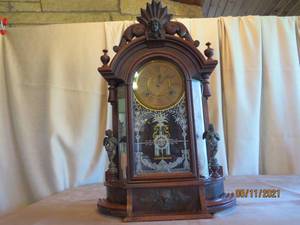Tall Mantle Clock by Ansonia Clock Company, USA