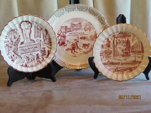 Souvenir Transferware Plates