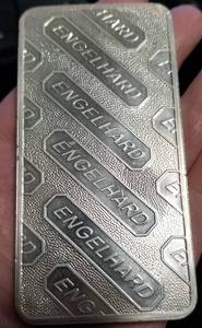10 TROY OZ. .999 FINE SILVER BAR ENGELHARD