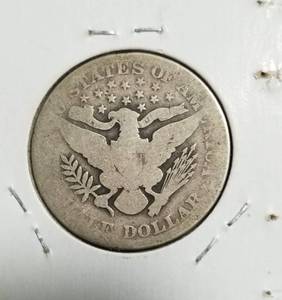 1902 BARBER SILVER HALF DOLLAR
