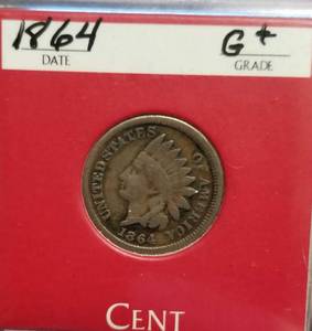 1864 COPPER NICKEL INDIAN HEAD CENT