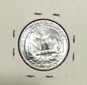 1964-D WASHINGTON SILVER QUARTER bu-unc