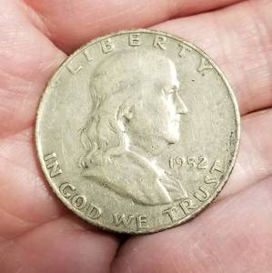 2 FRANKLIN HALF DOLLARS 1952 1952-D