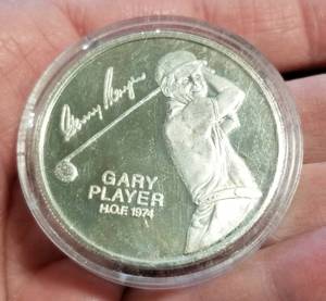 1 TROY OZ. .999 FINE SILVER PGA TOUR GARY PLAYER IN AIRTITE