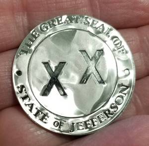 2021 12 TROY OZ. .925 STERLING SILVER STATE OF JONES & smaller 1d piece