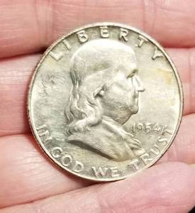 2 FRANKLIN HALF DOLLARS 1954-D 1954-S
