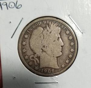 1906 BARBER HALF DOLLAR