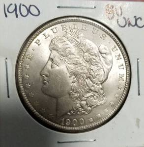 1900 MORGAN SILVER DOLLAR BU-UNC