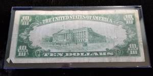 1929 US $10 NATIONAL CURRENCY BANK OF DENVER CHARTER #1016