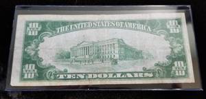 1929 US $10 NATIONAL CURRENCY BANK OF OMAHA CHARTER #2978