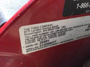 lot 61 image: Toro Self Propelled Lawn Mower