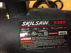 lot 63 image: 7.25 Inch Skilsaw Circular Saw