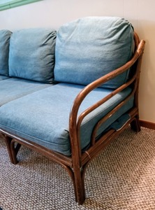 lot 135 image: Vintage Ratan Sofa