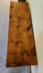 lot 134 image: Vintage Wooden Bench- Primitive Look