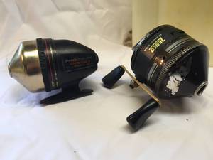 lot 97 image: Frabill Minnow Bucket With Two Zebco Reels
