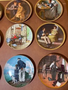 lot 220 image: Norman Rockwell Plates