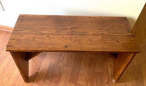 lot 8 image: Primitive Style Bench