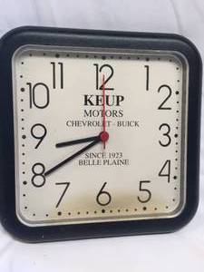lot 103 image: Keup Motors Belle Plain Wall Clock