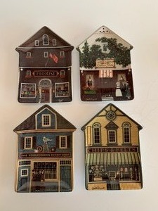 lot 186 image: Set of Six Wysocki Folktown Small Plates