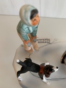 lot 40 image: Norman Rockwell Figurine The Danbury Mint- Four Seasons for 1948 Gay Blades