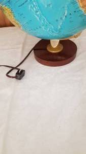 Lit Globe Lamp with Small Desktop Globe