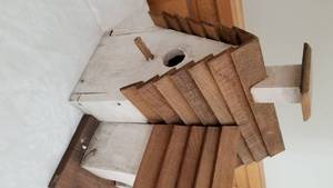 Triplex Wooden Birdhouse