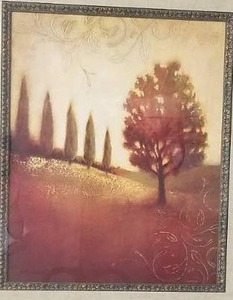 Sienna Landscape Framed Art Print