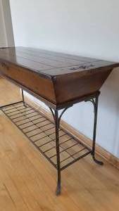 Shaker Style Sofa Library Table with Storage