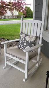 By the Yard White Rocking Chairs