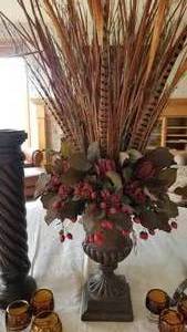 Decorator Accent Pieces in Amber, Wood and Metal