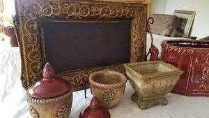 Tray and Urns Decorator Accent Pieces