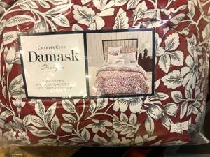 lot 60 image: Charter Club Damask Designs Garden Manor Cotton 300-Thread Count 3-Pc. Full Queen Comforter Set, NEW