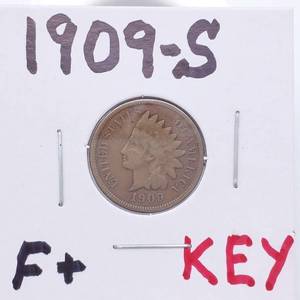 1909-S Indianhead Cent - RARE - Excellent Color