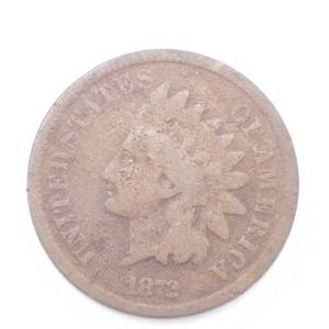 1872 Indianhead Cent - Full Rims
