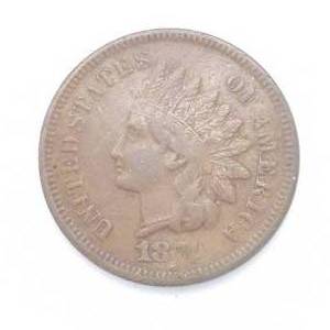 1874 Indianhead Cent - Nearly Full Liberty