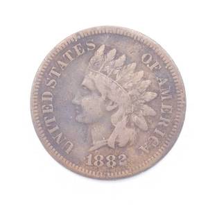1882 Indianhead Cent - Nearly Full Liberty