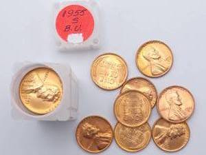 Full Roll (50) 1955-S Lincoln Cents - Absolutely UNTOUCHED from the US Mint