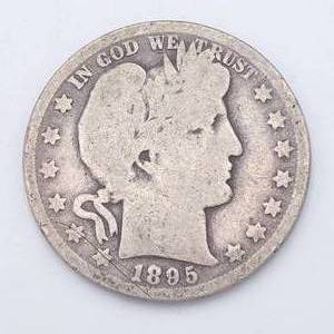 1895-O Barber Half Dollar - Tough Date