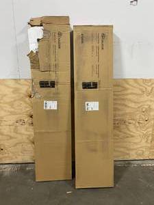 lot 7 image: SAUDER Lot of 2- Storage Cabinets, L 29.61 x W 16.02 x H 71.50, Cinnamon Cherry finish