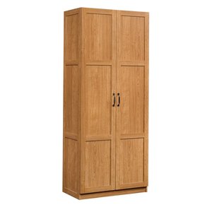 lot 36 image: Sauder Storage Cabinet, Highland Oak Finish