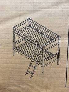 lot 38 image: COASTER TwinTwin Bunk Bed in White