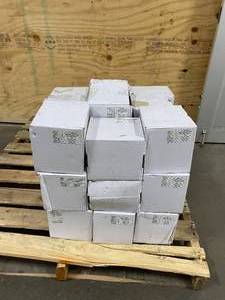lot 55 image: IVY HILL TILE Lot of 27 Boxes of-  Contempo Seafoam 3 in x 6 in. 8mm Frosted Glass Subway Floor and Wall Tile (32 pieces 4 sq.ftBox)