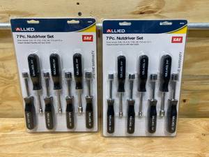 lot 68 image: ALLIED Lot of 2-  7 Pc. Nutdriver Sets