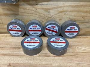 lot 76 image: TAPE ALL Lot of 6 Rolls of-  2 x 45 yds Duct Tape