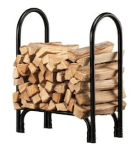lot 95 image: SHELTER 28 in. Tubular Steel Firewood Storage Log Rack