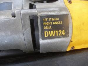 lot 38 image: Dewalt Angle Drill DW124