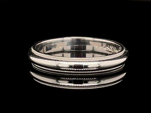 lot 63 image: Heirloom Jabel Designer Signed Milgrain 18k Gold Band $1,500 Retail