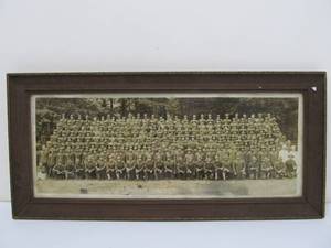 lot 25 image: Antique WW1 166th Depot Brigade Large Panoramic Photo