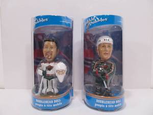 lot 35 image: 2 New in Box MN Wild Hockey Bobbleheads 
