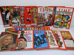 lot 74 image: Lot of Vintage 1970s TIME Magazines